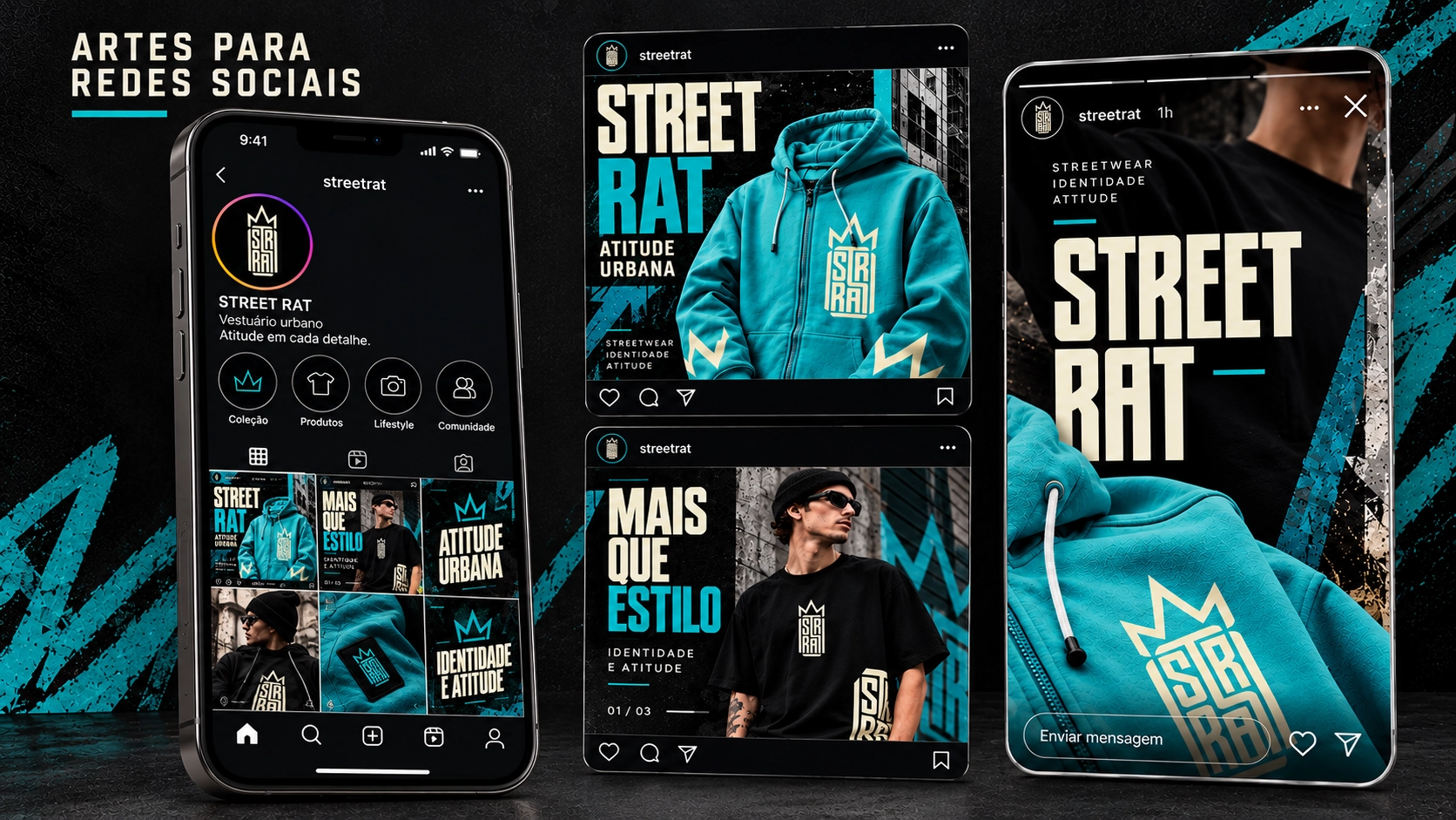 Artes para redes sociais STREET RAT